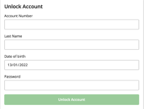 tab.com.au 'Unlock Account' screen.