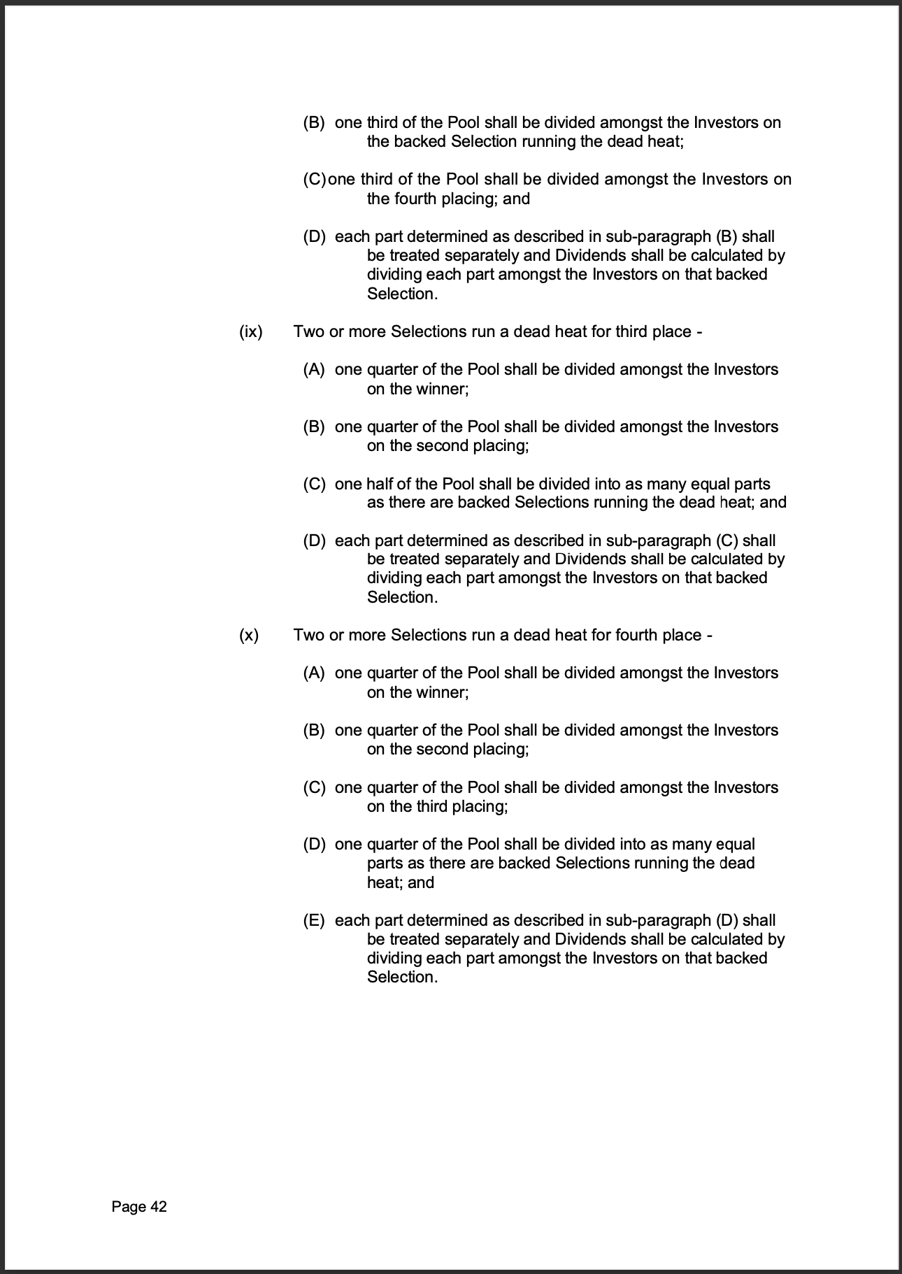 Tabcorp ACT Pty Ltd Totalisator Rules (Racing)