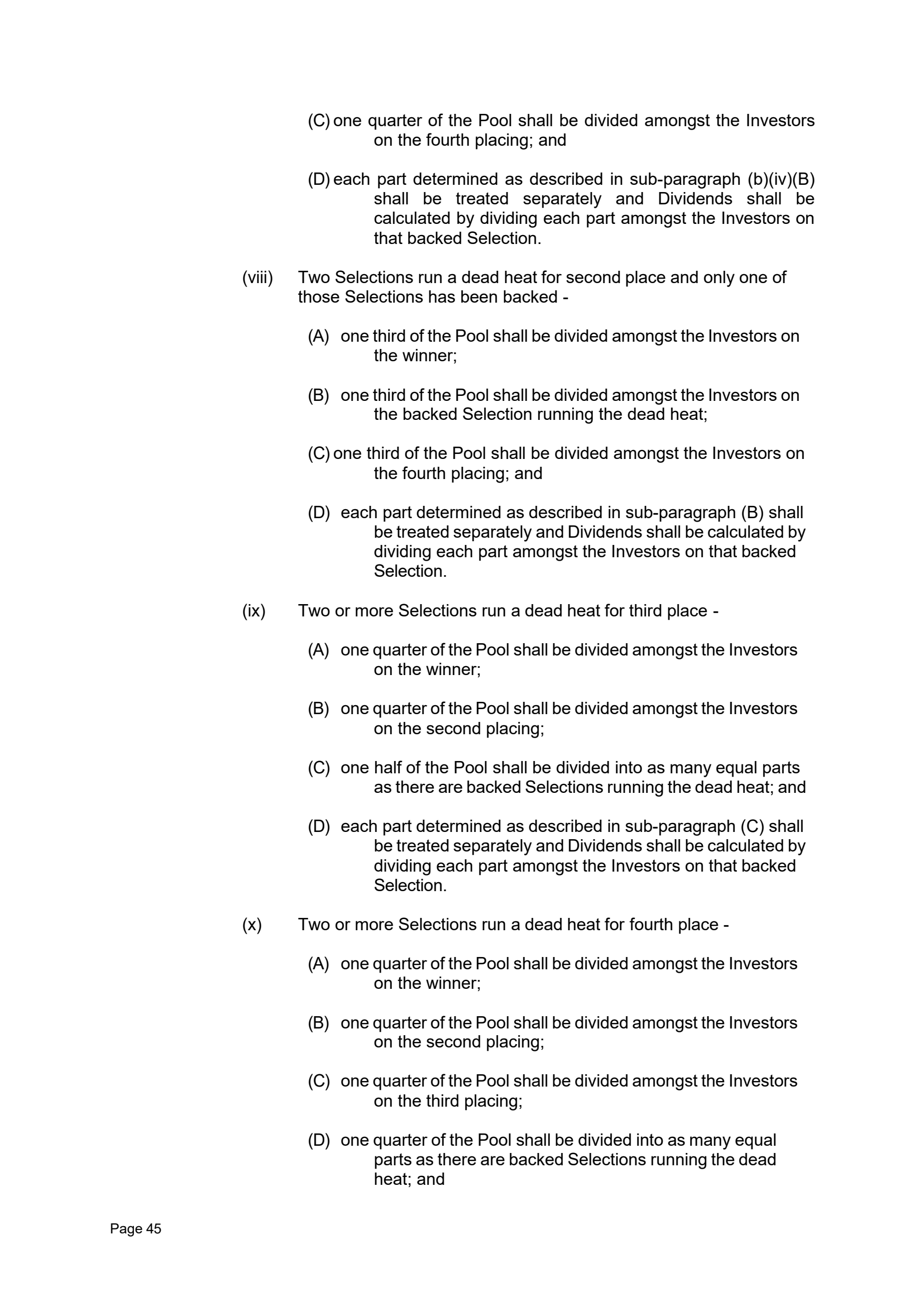 Tabcorp ACT Pty Ltd Totalisator Rules (Racing)
