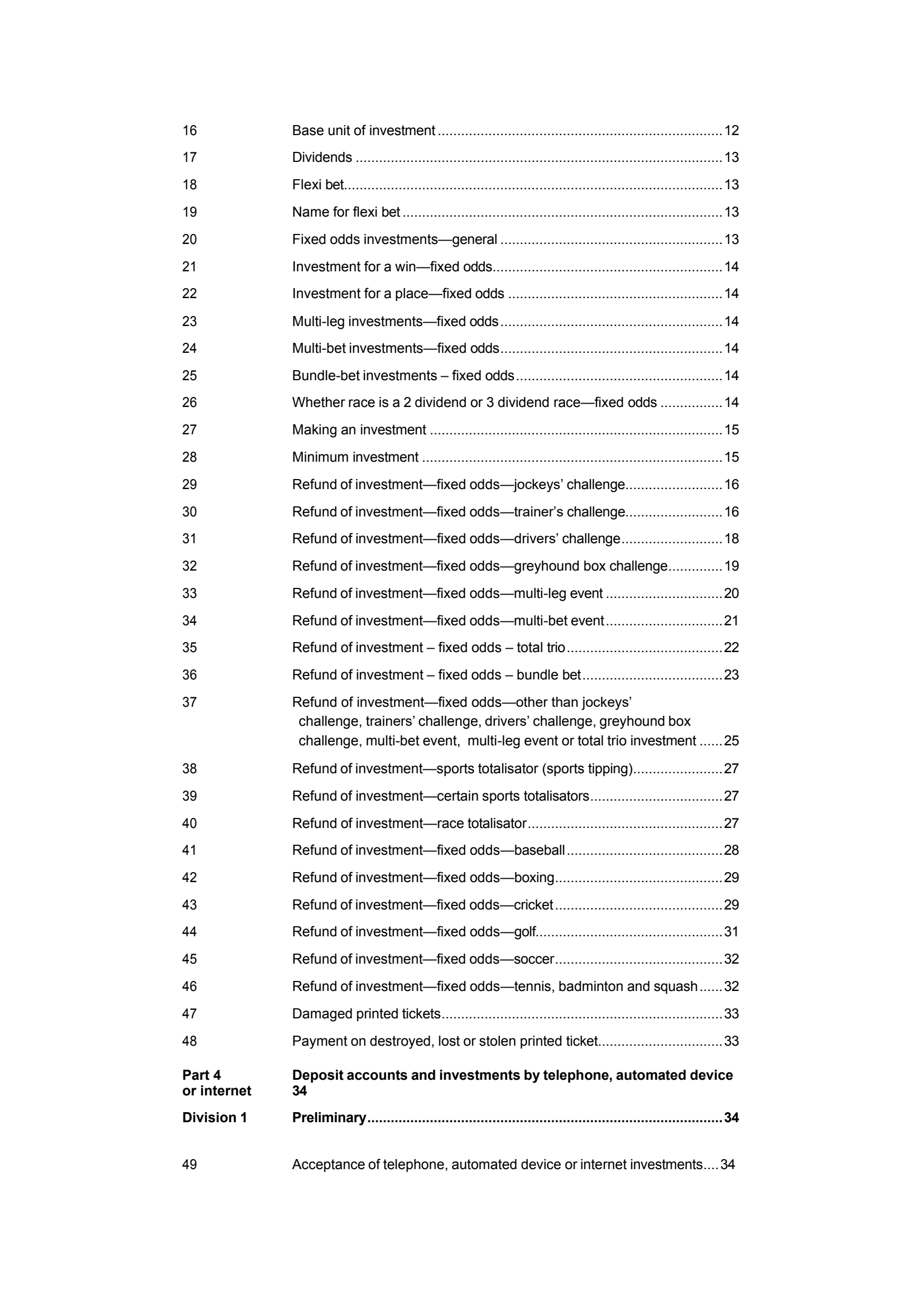Queensland Wagering Rules (Racing) page 2