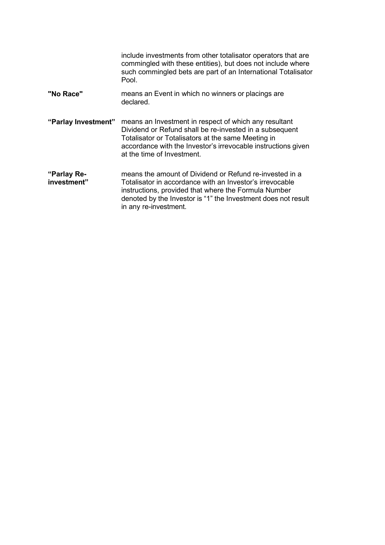 VIC Totalisator Betting Rules (Racing) page 7